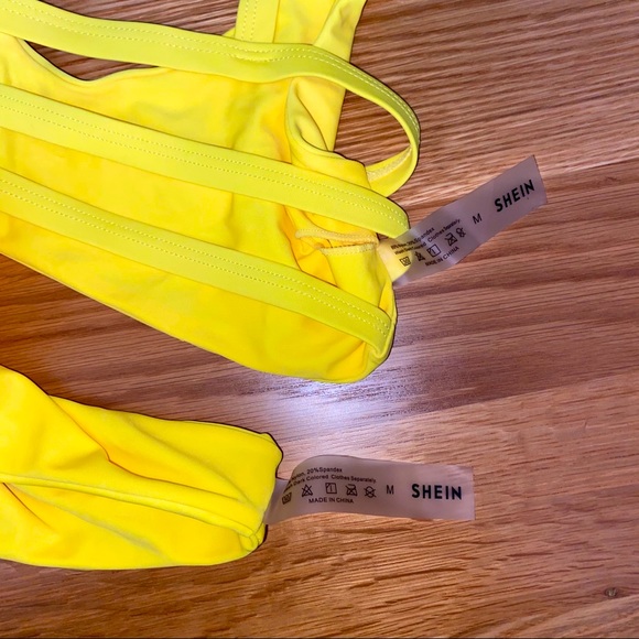 🔴5 FOR $25🔴 Yellow swim suit top and bottom - Picture 3 of 3